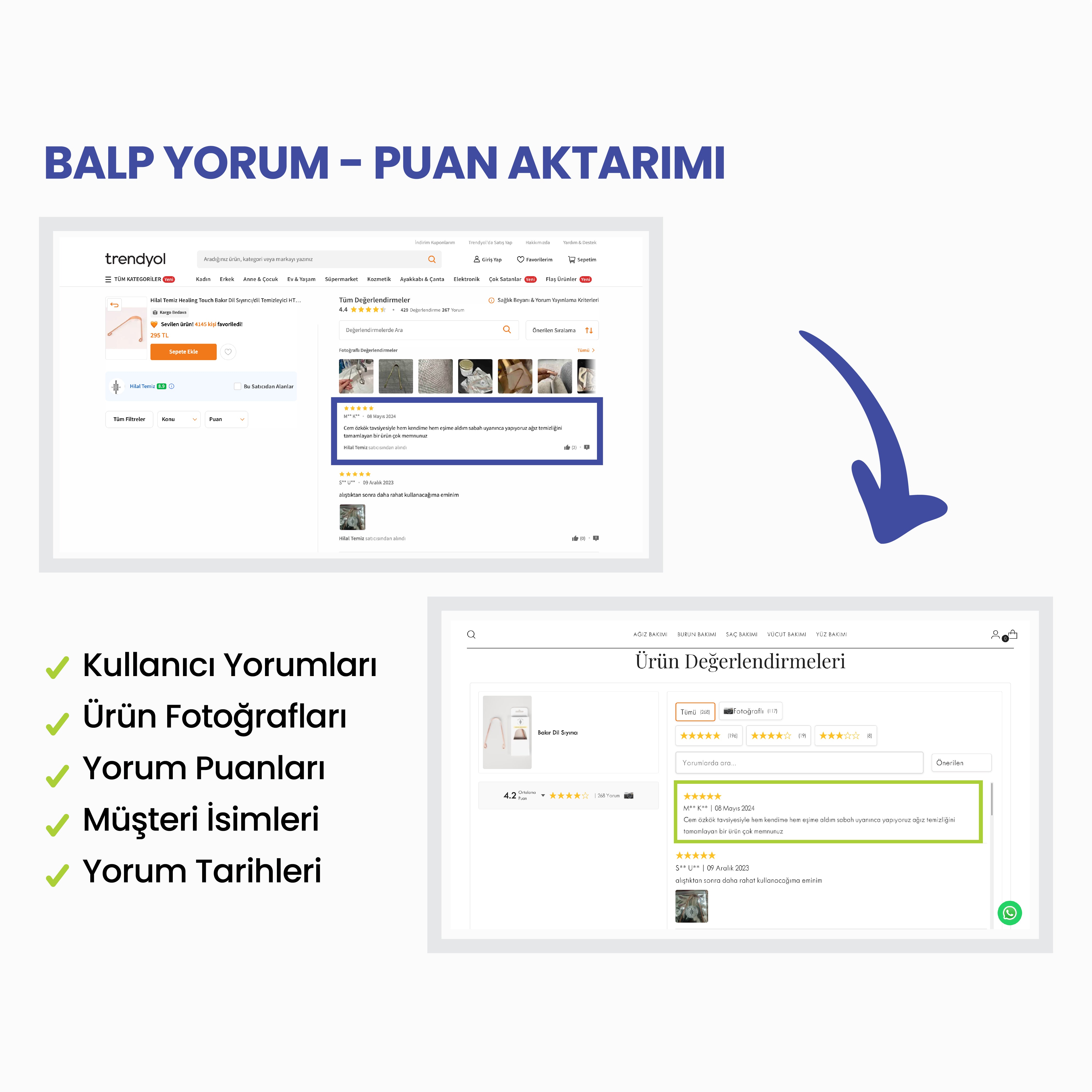 Trendyol Yorum Aktarma